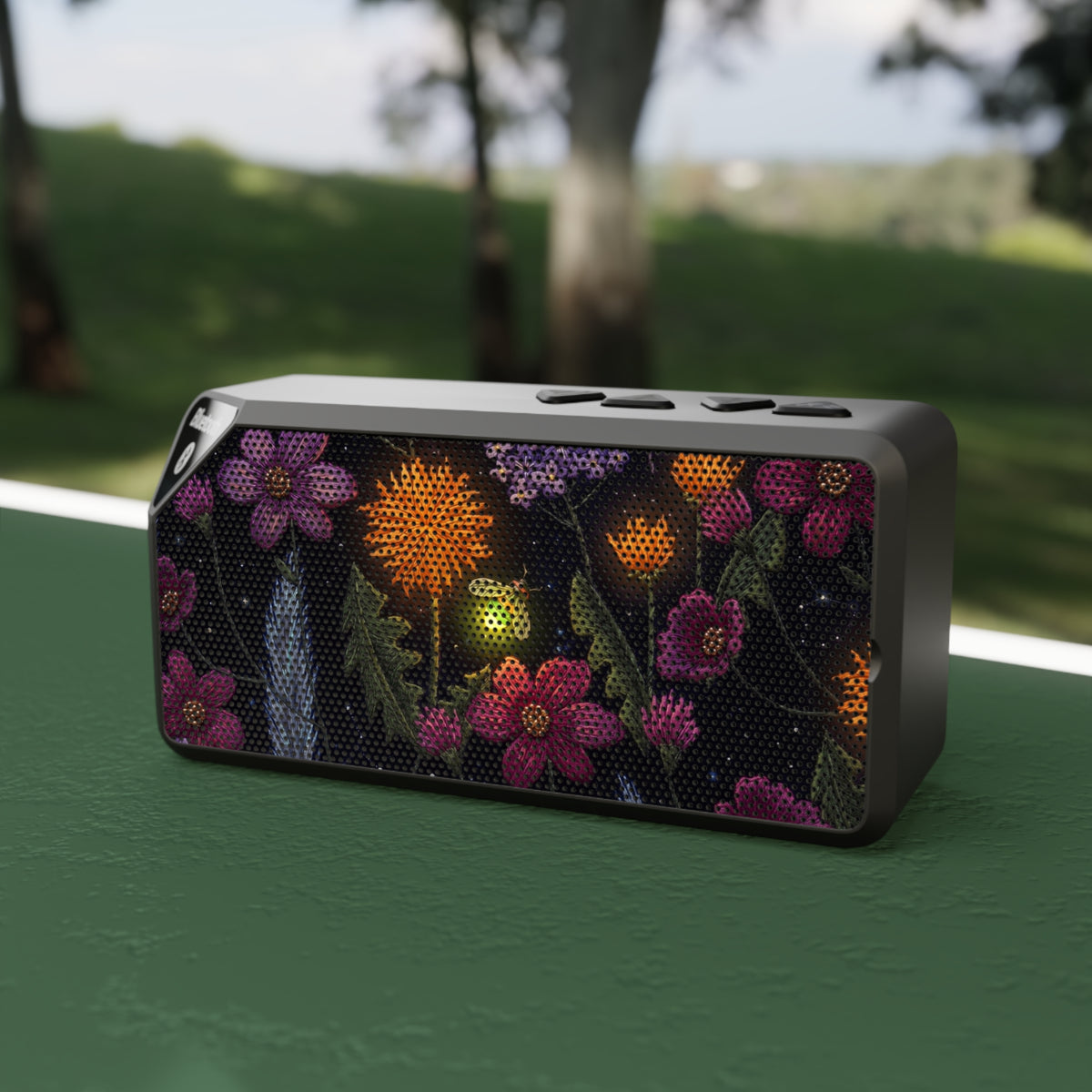 Bluetooth Speaker — Floral Night Garden Design
