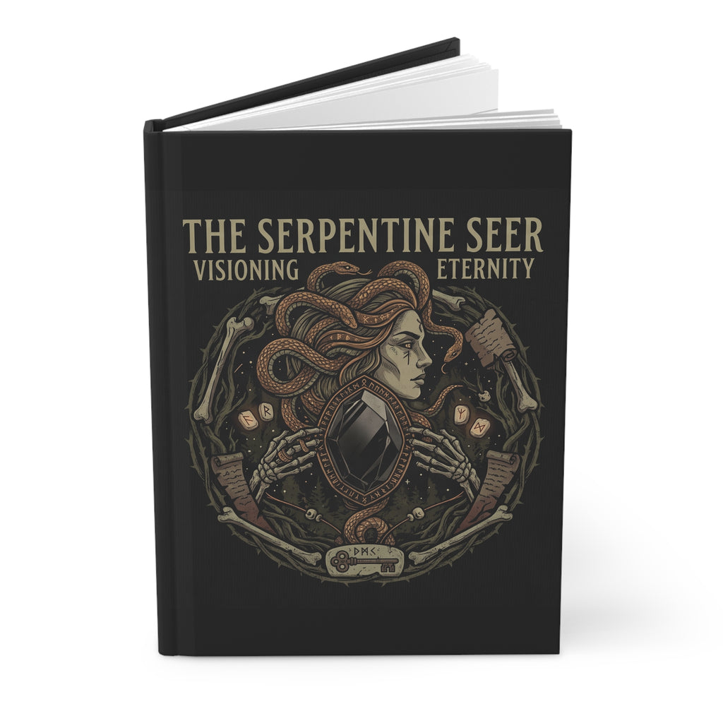 The Serpentine Seer Hardcover Journal — Mystic Visioning Notebook