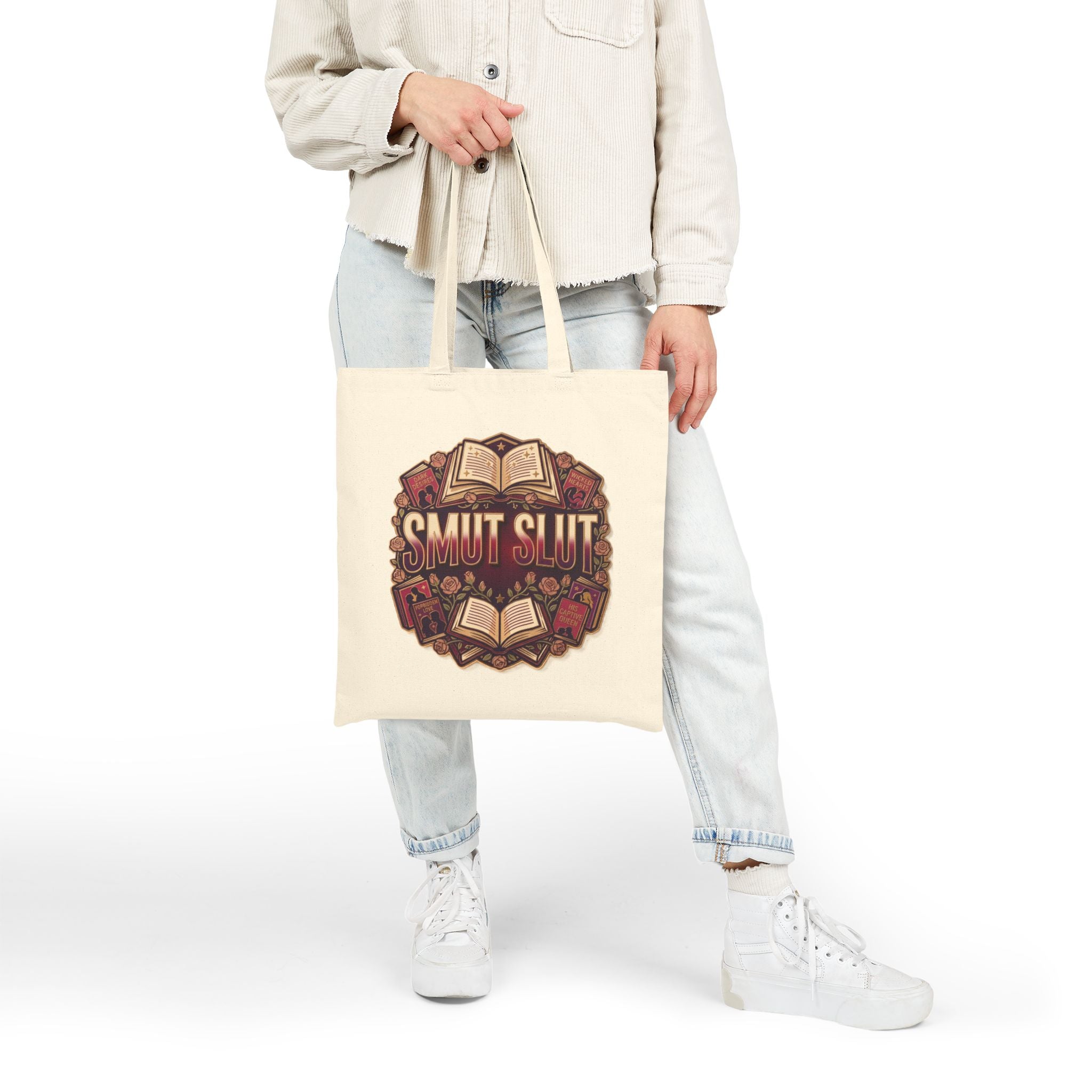 Smut Slut Canvas Tote Bag – Booklover Graphic Book Club Tote