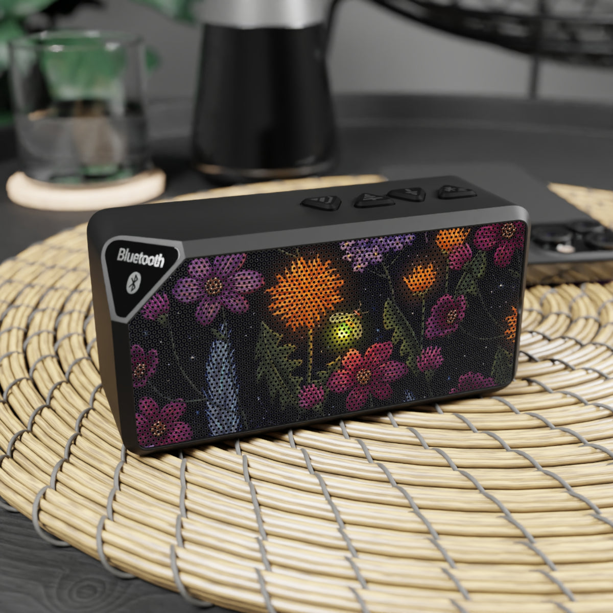 Bluetooth Speaker — Floral Night Garden Design