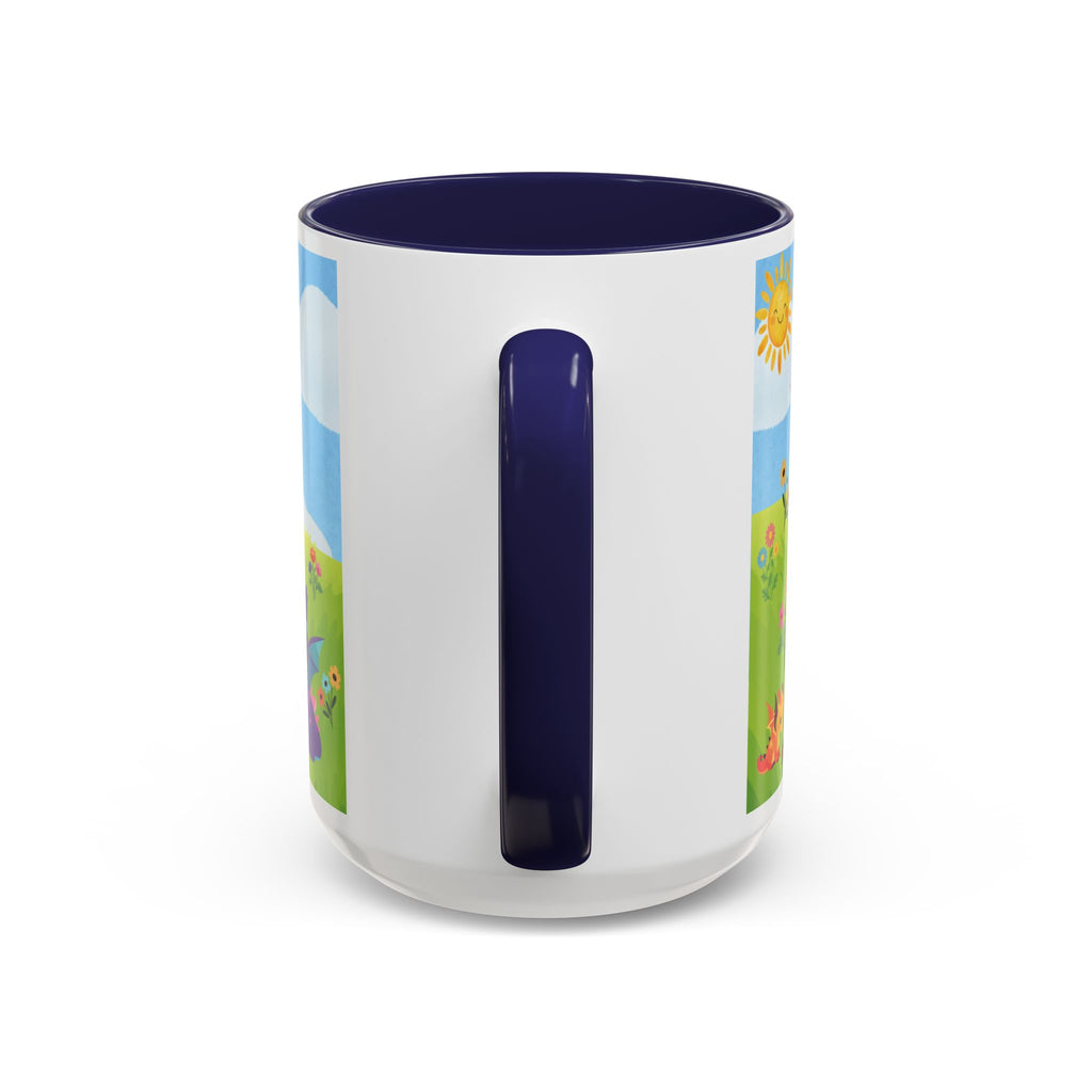 Cute Dragon Coffee Mug — Colorful Baby Dragons Design (15oz)