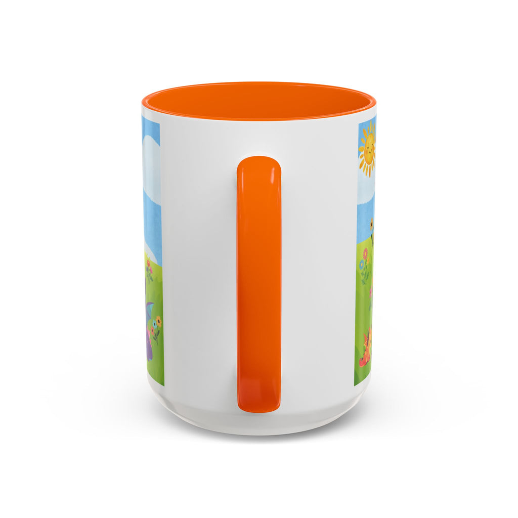 Cute Dragon Coffee Mug — Colorful Baby Dragons Design (15oz)
