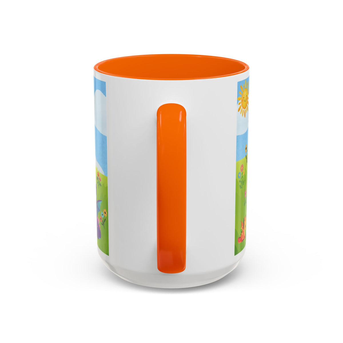 Cute Dragon Coffee Mug — Colorful Baby Dragons Design (15oz)