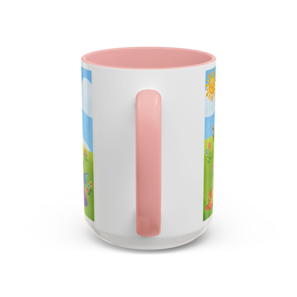 Cute Dragon Coffee Mug — Colorful Baby Dragons Design (15oz)