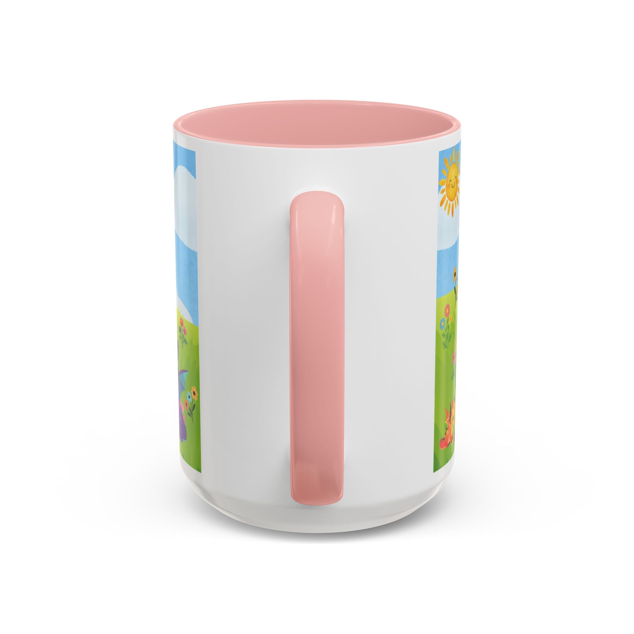 Cute Dragon Coffee Mug — Colorful Baby Dragons Design (15oz)