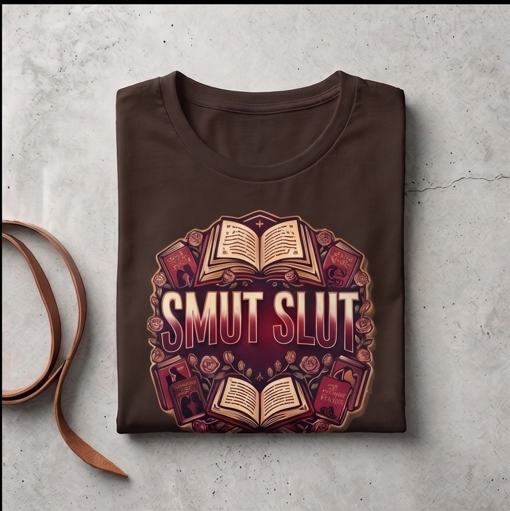 "Smut Slut" Spicy Romance Reader T-Shirt – Dark Romance Bookish Graphic Tee