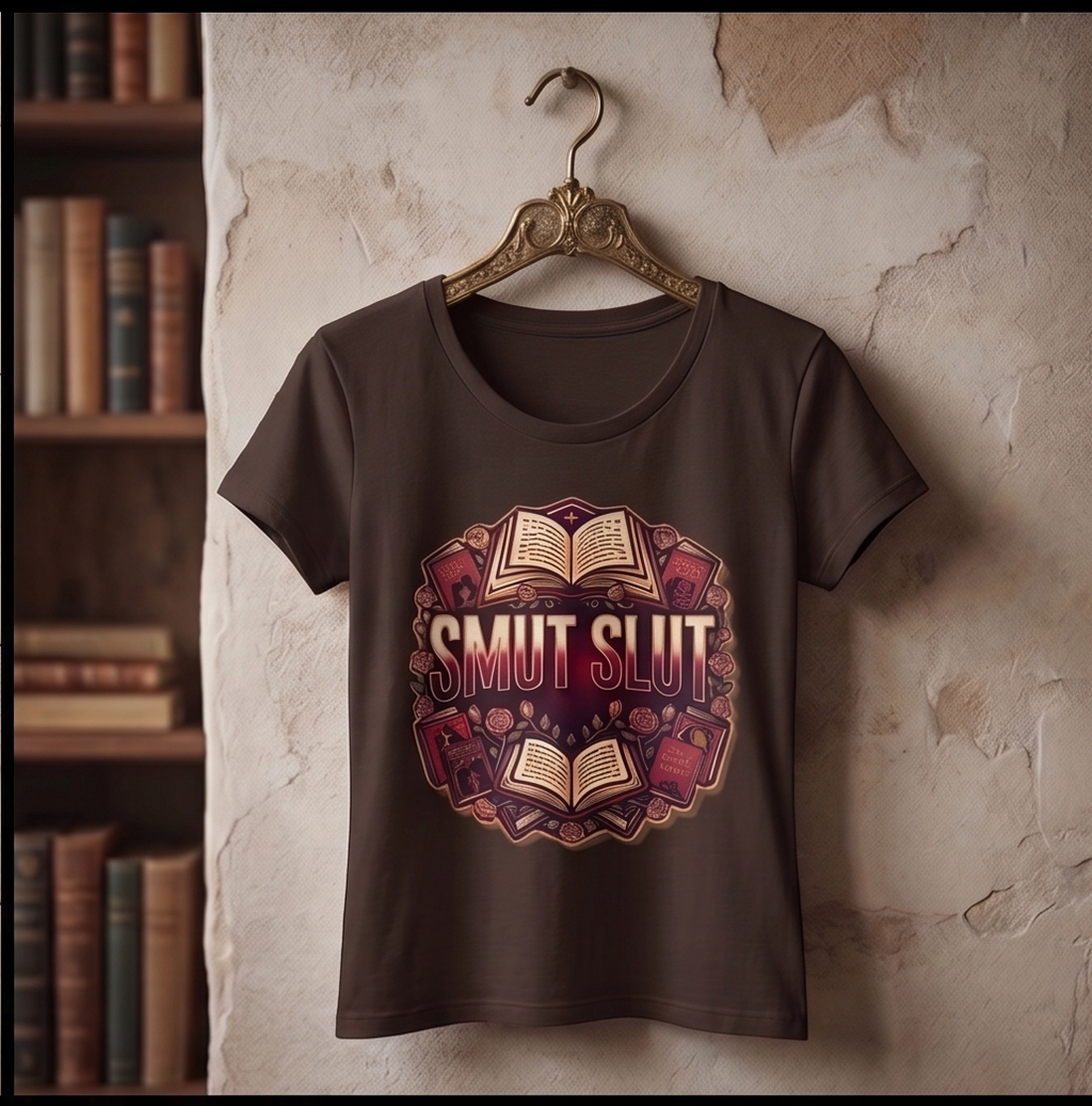 "Smut Slut" Spicy Romance Reader T-Shirt – Dark Romance Bookish Graphic Tee