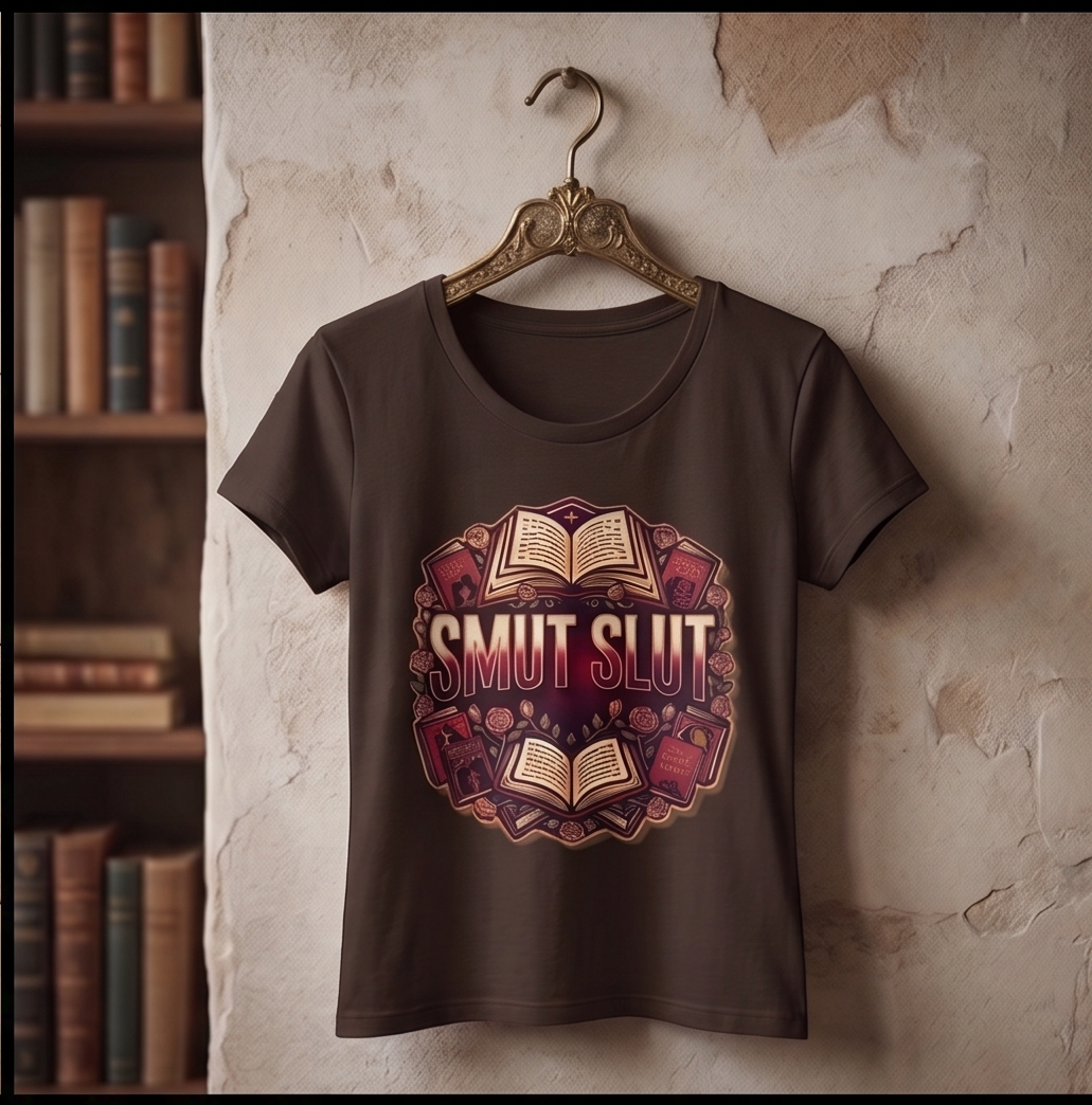 "Smut Slut" Spicy Romance Reader T-Shirt – Dark Romance Bookish Graphic Tee