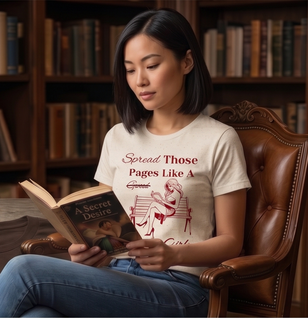 "Spread Those Pages Like A Smutty Girl" T-Shirt