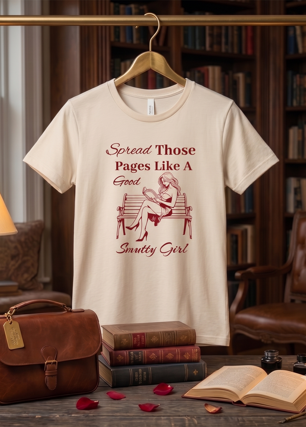 "Spread Those Pages Like A Smutty Girl" T-Shirt