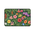 Tropical Floral Desk Mat — Colorful Hibiscus & Orchid Mouse Pad for Home Office