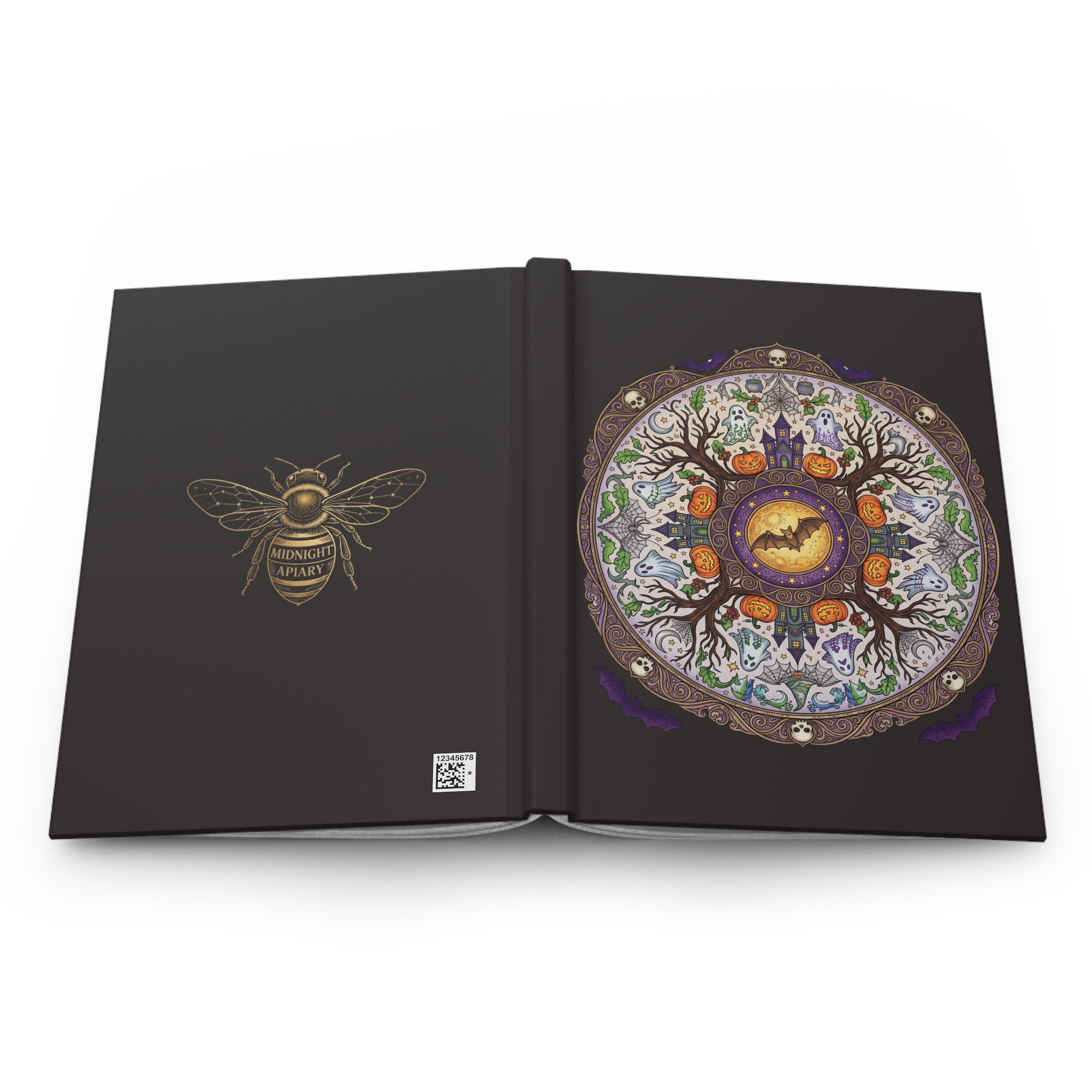 Halloween Mandala Hardcover Journal