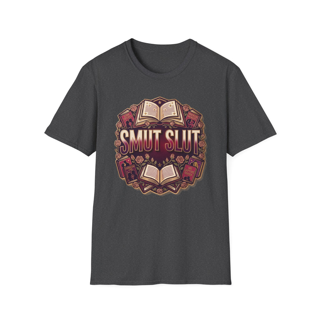 "Smut Slut" Spicy Romance Reader T-Shirt – Dark Romance Bookish Graphic Tee