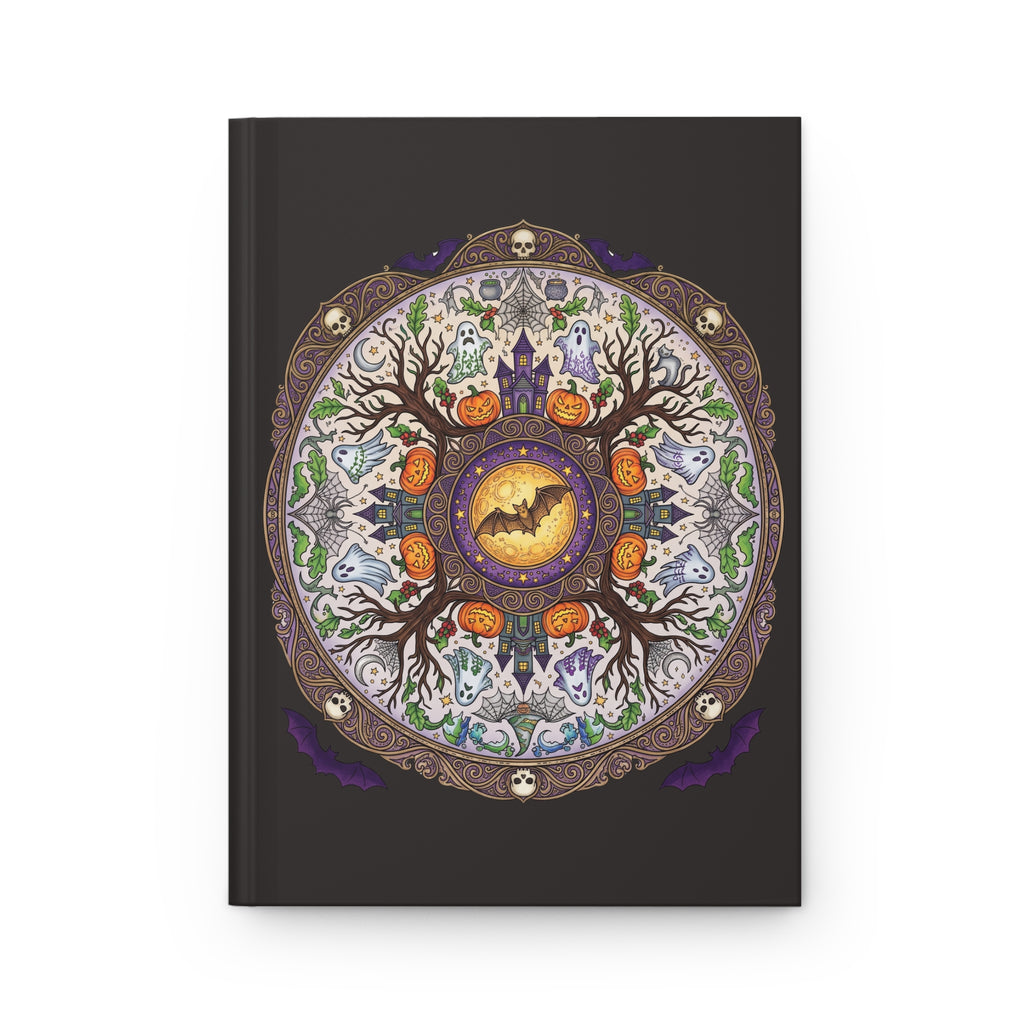 Halloween Mandala Hardcover Journal
