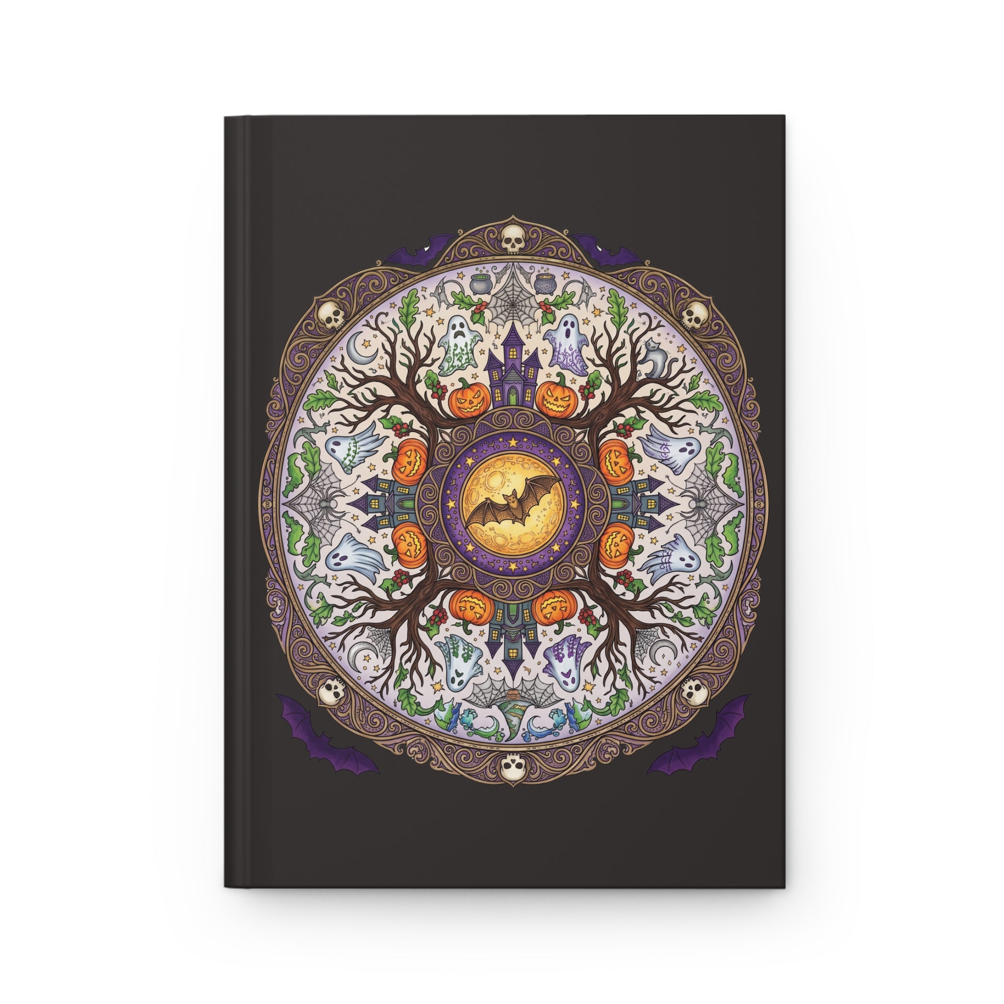 Halloween Mandala Hardcover Journal