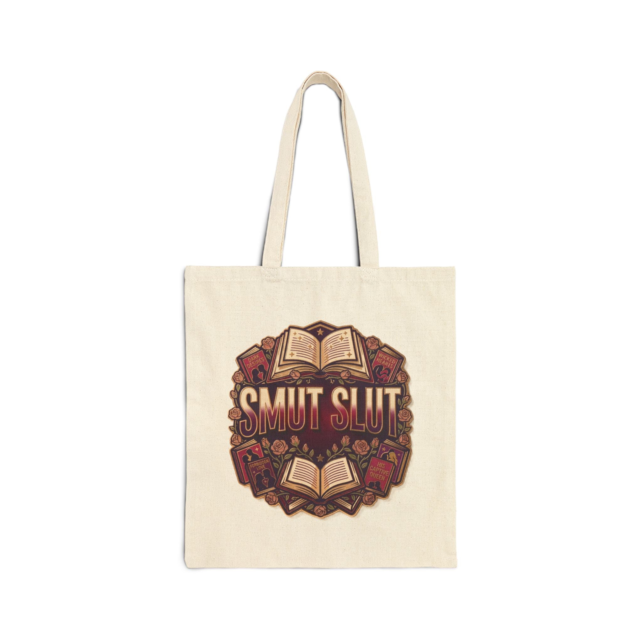 Smut Slut Canvas Tote Bag – Booklover Graphic Book Club Tote