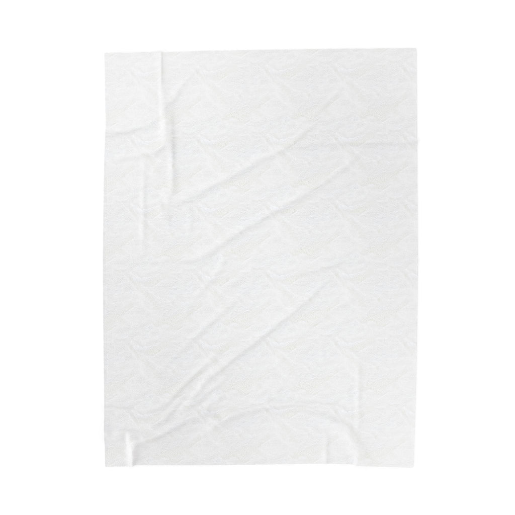 Blue Rose Velveteen Plush Blanket – Soft Floral Throw for Bedroom & Living Room